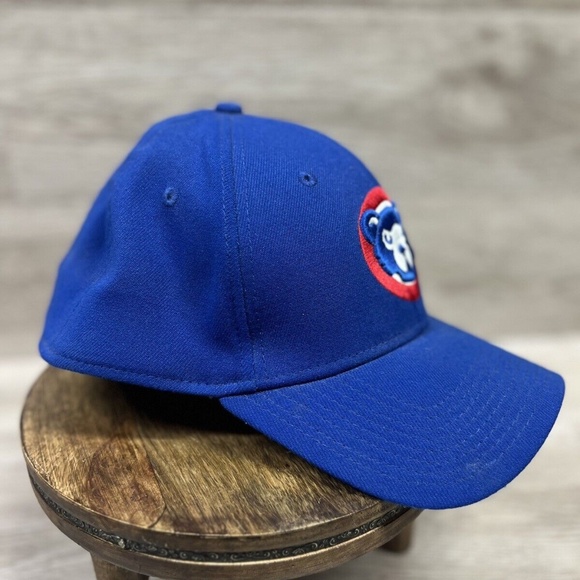 New Era 39thirty Chicago Cubs Alt Logo Blue Hat Cap Flexfit MLB Authentics M/L - Picture 3 of 12